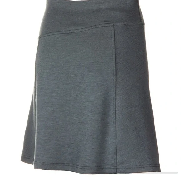Smartwool Ferndale Charcoal Grey Merino Wool A-Line Skirt Medium - Picture 2 of 14